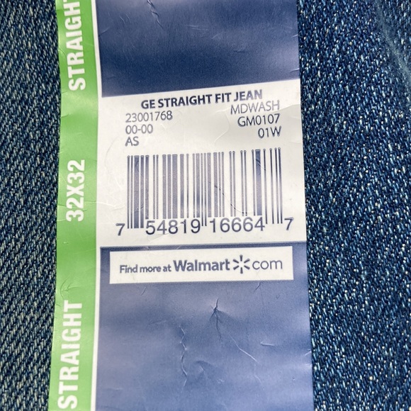 George Blue Jeans Straight 32x32 - Picture 6 of 6